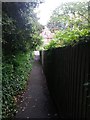 Westbourne: footpath A12 approaches Surrey Road South