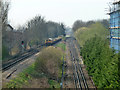 Central Line with engineering train