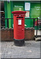 Elizabeth II postbox outside convenience store on Raven