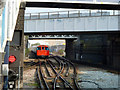 Bakerloo train leaving Willesden Junction