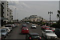 Busy streets of Worthing: Marine Parade towards the Pavilion