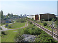 Railway west of Renwick Road bridge