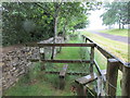 Footpath and track by the church, Helmdon