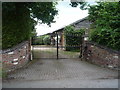 Entrance gates on Blackden Lane