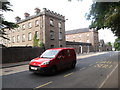 Looking westwards towards the buildings of The Royal School