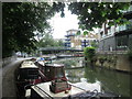 Limehouse Cut nearing Limehouse Basin