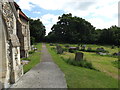 TM0750 : St.Mary's Church Path to Barking Road by Geographer