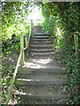 Steps up from Calverley Bridge