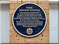 Plaque, York Railway Station, Yorkshire