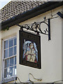 TM1246 : The Angel Inn Public House sign by Geographer