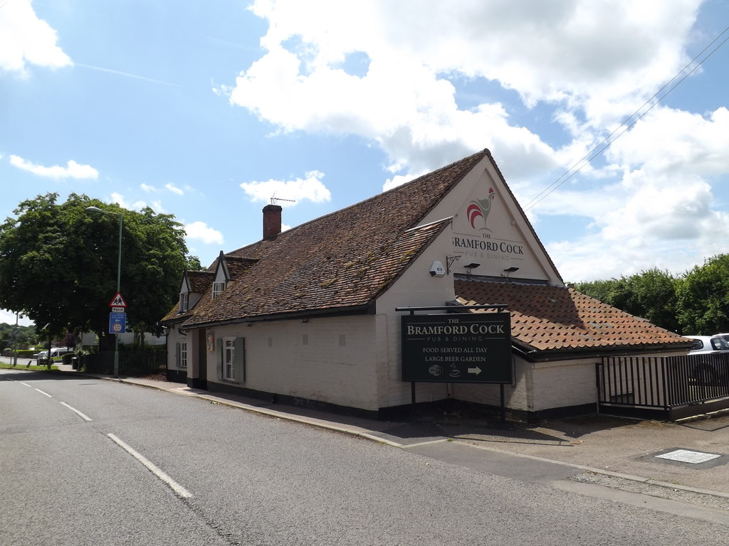 The Bramford Cock Public House, Bramford © Geographer :: Geograph ...