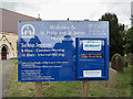 Information Board, St Philip and St James Church, Larkhay Road, Hucclecote, Gloucestershire