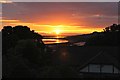SH8076 : Spectacular sunset over the Conwy Estuary 20 June 2016 by Richard Hoare