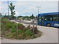 SZ1294 : Littledown: new bus stops at the hospital by Chris Downer