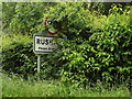 TL9281 : Rushford Village Name sign on the C147 Rushford Road by Geographer
