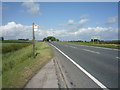 Bus stop on the A595