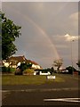 Northbourne: rainbow over southbound Leybourne Avenue