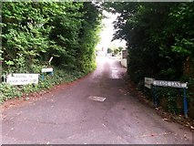 SZ0896 : Northbourne: western end of Heads Lane by Chris Downer