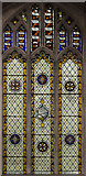 TG0010 : Stained glass window, St Peter's church, Yaxham by Julian P Guffogg