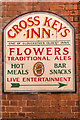 Sign for Cross Keys Inn, Cross Keys Lane, Southgate Street, Gloucester