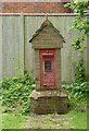 Old postbox on drive to Wintons Fishery