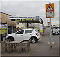 Warning sign - humped crossing, Maes-y-coed Road, Cardiff