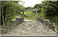 Steps to Porthmadog War Memorial