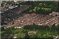 Houses between Monks Road and the railway, Lincoln: aerial 2016