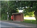 Clayton: bus stop and shelter on Ferndown Drive South