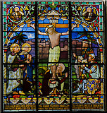 SK9872 : Stained glass window, St Giles' church, Lincoln by Julian P Guffogg