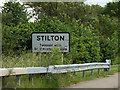 TL1690 : Stilton Village Name sign on North Street by Geographer