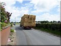 Load of hay arriving at the farm