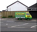 Colourful Chow Taxis van, Royal Oak, Newport