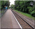 East along Ty Glas railway station platform, Cardiff