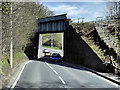 Railway Bridge over the A44 near to Llanbadarn Fawr