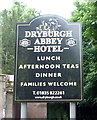 Sign for the Dryburgh Abbey Hotel