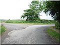 Sharp bend in National Cycle Route 1, East Dalcove