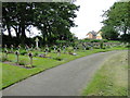 Row upon row of Royal Naval Hospital grave markers