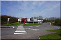 Footway to the truck stop