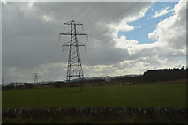 NO0621 : Perth and Kinross : Grassy Field & Pylon by Lewis Clarke