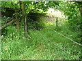 Eastern end of a footpath from Shibden Head Lane, Queensbury