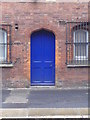 Blue door in Knutsford station