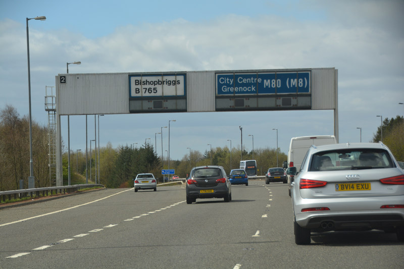 Glasgow City : The M80 Motorway © Lewis Clarke :: Geograph Britain and ...