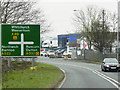 SJ6077 : Tarporley Road Approaching the Crossroads at Dones Green by David Dixon