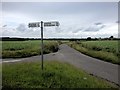 Fingerpost, junction of Dully Road and Kingsdown Road