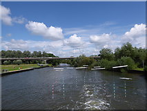 TL1697 : Canoe slalom course on the River Nene by Basher Eyre