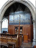 TL2796 : St Mary, Whittlesey: organ by Basher Eyre