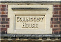 Coningsby House name carving