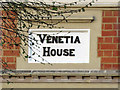 Venetia House name carving