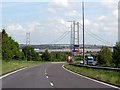 The A15 heading to the Humber Bridge